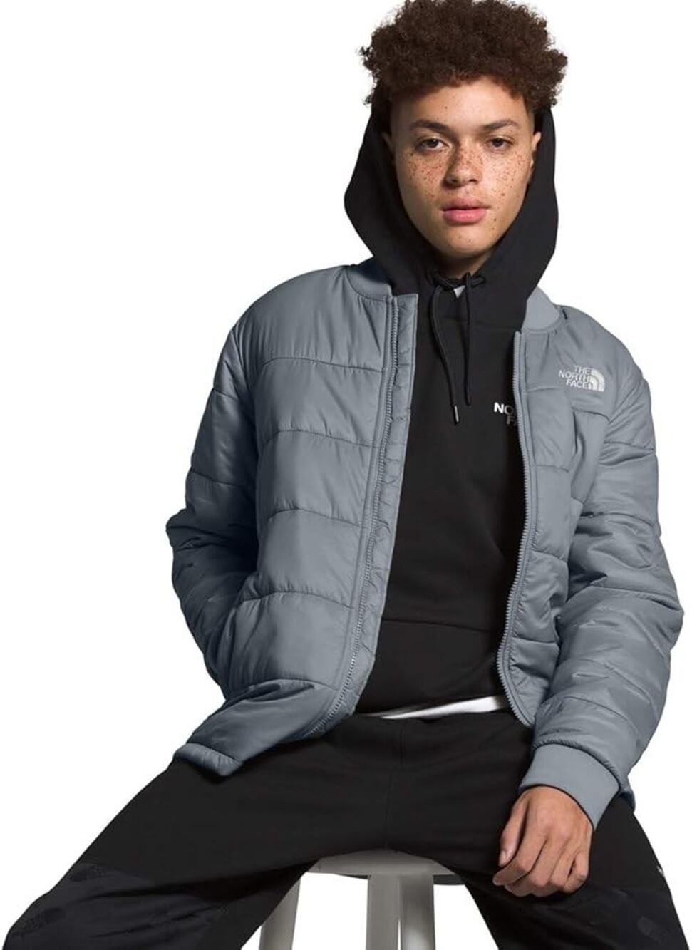 The North Face Pardee Insulated Jacket Mens Large Gray Full Zip NWT